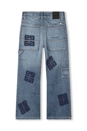 blue cotton jeans GIVENCHY KIDS | H30125Z03